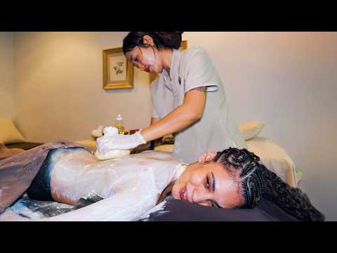 ASMR: The Most Relaxing Thai Full Body Siamese Rose Honey Scrub and Massage