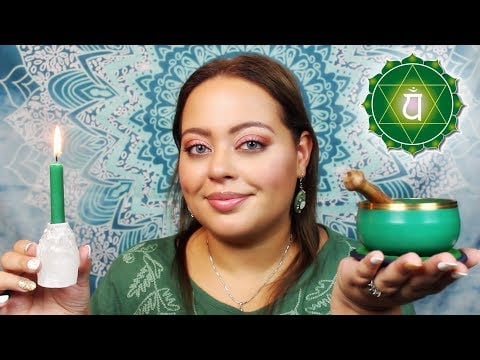 ASMR| Reiki & Crystal Healing RP - Balancing Your Heart Chakra (WITH Music)