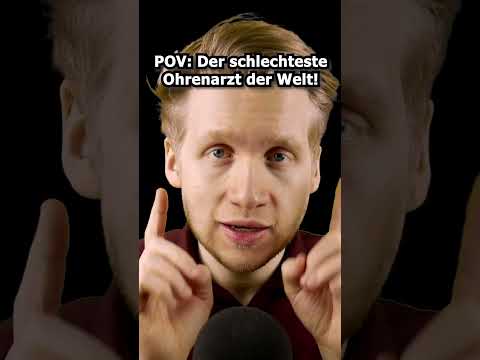 ASMR - POV: Der schlechteste Ohrenarzt der Welt #shorts #asmr #roleplay #deutscheasmr