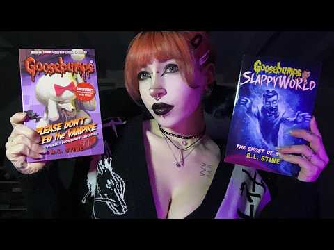 ASMR Huge Goosebumps Book Haul | Tapping, Whispering