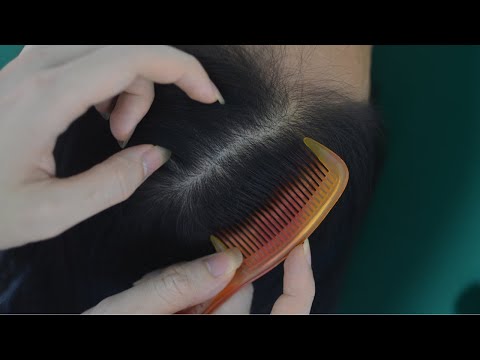 ASMR Scalp Massage, Hair Combing On Real Person, Therapy Sounds For Relieve Stress Fast
