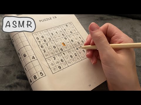 ASMR with Sudoku Puzzles - Whispering