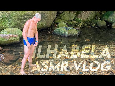 ASMR VLOG: NA PRAIA DE ILHABELA, ANDANDO DE LANCHA E CACHOEIRA!