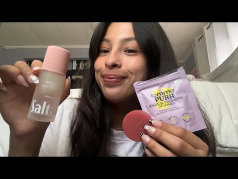ASMR// products I’ve been lovinggggg recently 🥰 (crinkle and tapping sounds) 