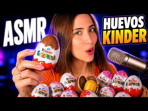 ASMR 🥚 Huevos Kinder Sorpresa (¡encontré Minecraft y Star Wars!)