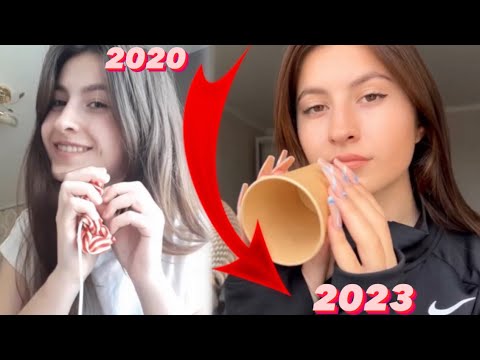 Asmr My Evolution on YouTube 100 triggers = 100 video in 1 min (3 Years on Youtube 😭💗)