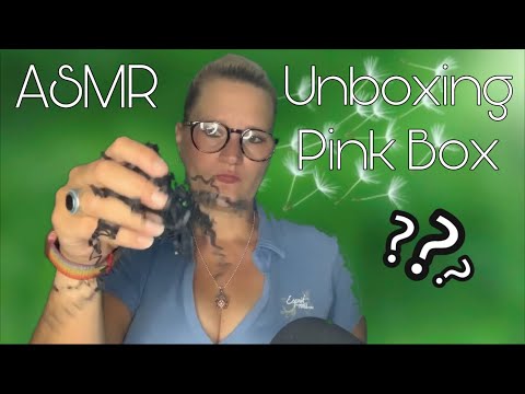 [ASMR] german/deutsch Unboxing Pink Box - whispering•tapping & Sounds to trigger your tingles•talk