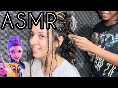 ASMR MI SOBRINA ME HACE UN PEINADO KPOP