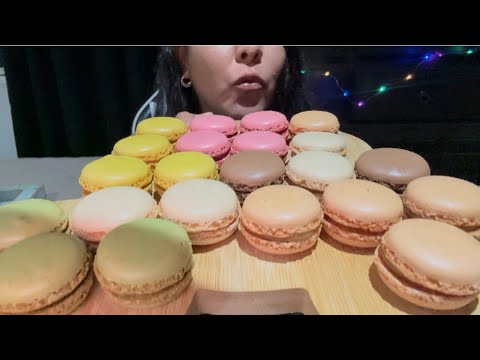 😮‍💨😍ASMR EN ESPAÑOL | COMIENDO MACARRON3S 😍😮‍💨