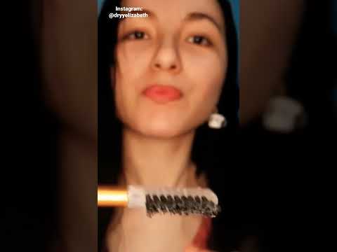 ASMR - APLICANDO PENTE DE SOBRANCELHA!!! (MAKEUP) #shorts