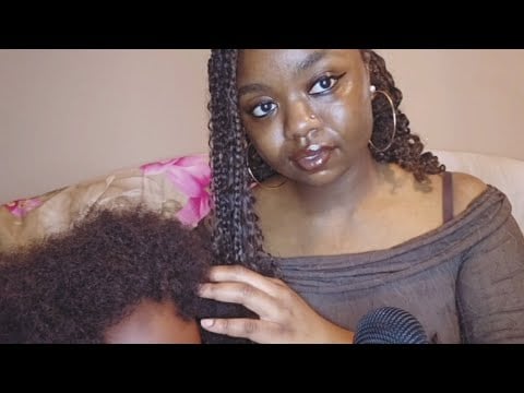 ASMR Strict Friend Plays With Your Hair 😌 (she doesn’t play about you…)