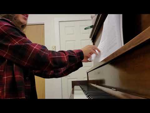 playing piano and singing Ben Folds Don't Change Your Plans