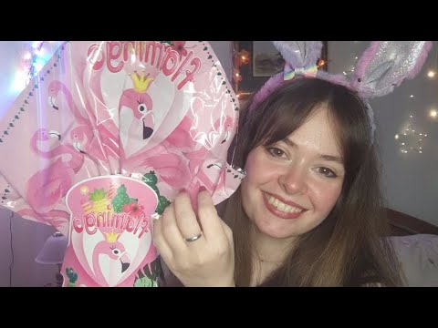 Asmr eating, unwrapping chocolate eggs, bunny!!! (whispering, tapping, scratching, chewing)