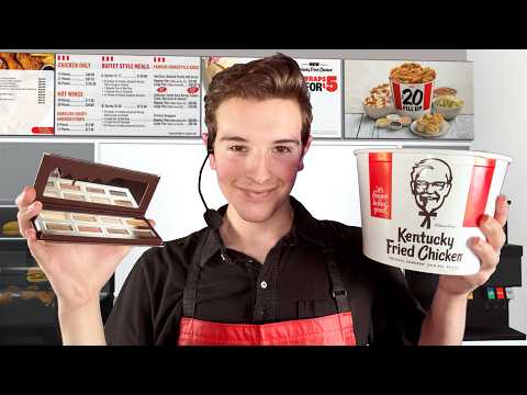 ASMR KFC Worker Serves You & Does Your Makeup
