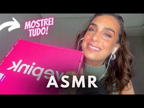 ASMR MOSTREI TODOS OS MEUS PRODUTOS DE WE PINK 🩷