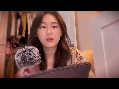 ASMR 🦉💤 inaudible whisper into my new fluffy mic