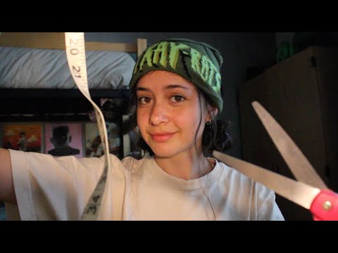 ASMR Lice Check + Hairstyling with Measuring
