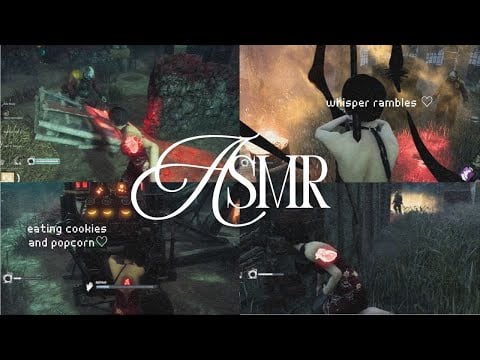 ♡ asmr dbd ⋆˚࿔🍪 eating cookies & popcorn + whispers („• ֊ •„)੭ gaming asmr