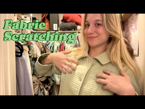 ASMR: Lofi Fabric Scratching + Closet Clean out 😚✨