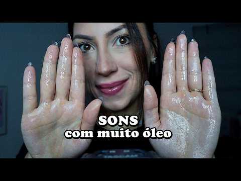 ASMR escurinho: Massagem com óleos, cremes, sons de boca e relaxamento intenso