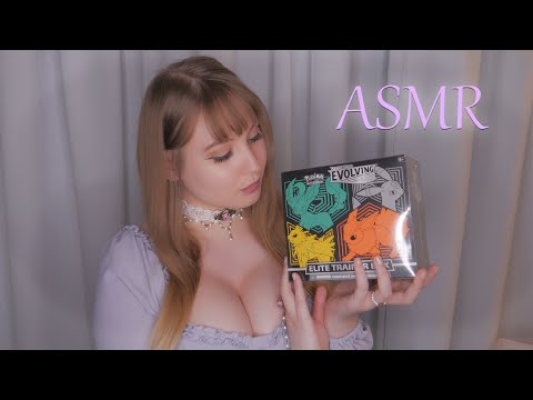 Pokemon TCG Evolving Skies ETB Card Opening ~ ASMR [intentional] [british] [crinkling]