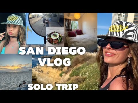 [ASMR] San Diego Vlog (first solo trip)