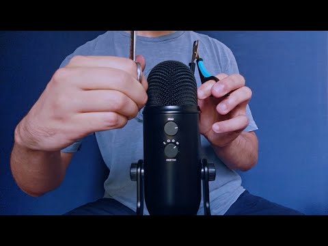 ASMR fast & aggressive scissors sounds + finger snapping (no talking)