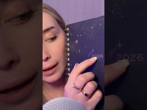 New 2026 agenda tapping and scratching ✨ #asmr #asmrbooks