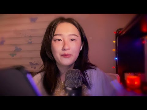 ASMR 📱 inaudible sticky clicky reading, unintelligible whispers