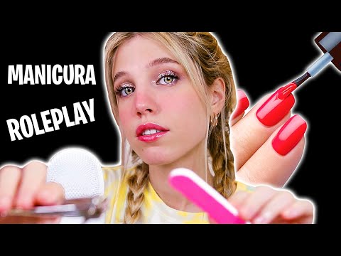 ASMR TE HAGO LAS UÑAS 💅🏻 ROLEPLAY EN ESPAÑOL (Sesión de manicura relajante)