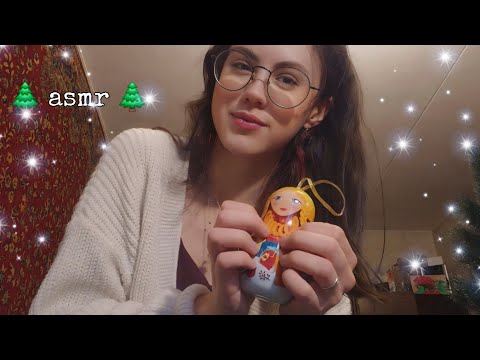 АСМР таппинг по елочным игрушкам // погружаемся в новогодний СССР 🌟
