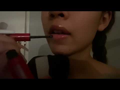 asmr whispering "i love you" & lens licking