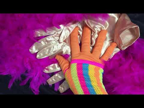SATIN OPERA GLOVES  ❤️💛💜 [[ASMR]]