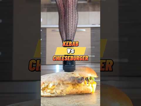 Kebab vs. Cheeseburger! Oddly Satisfying Boots Crushing Food! ASMR