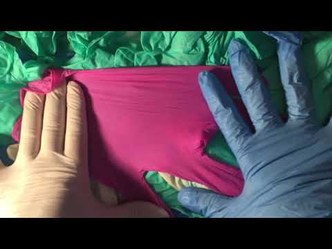 LATEX & VINYL GLOVES LAYERING🖤🖤 🖤  [[ASMR]]