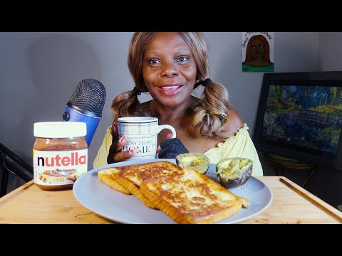NUTELLA Toast ASMR Eating Sounds
