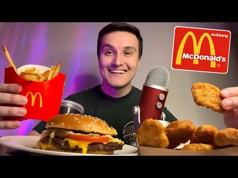 [ASMR] My FAVORITE McDonald’s Foods Mukbang 🍟🍔 (channel update)