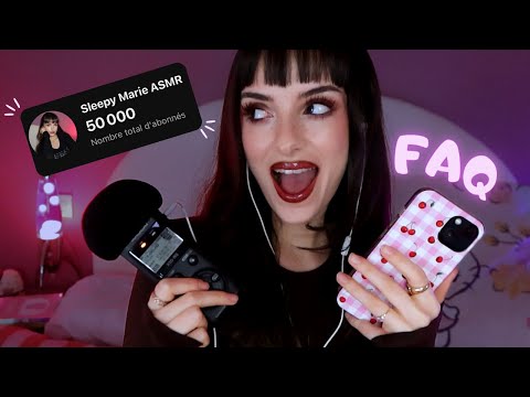 #ASMR  | CLIQUE si tu veux GAGNER une VIDÉO PERSONNALISÉE 🎥😱 (FAQ 50K)