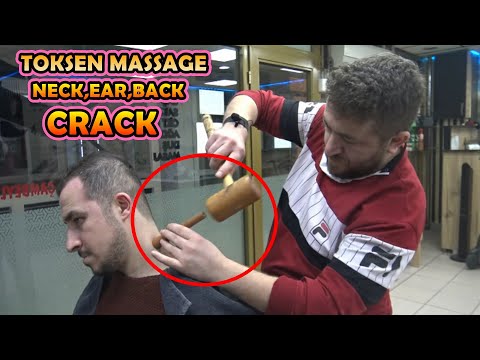 ASMR TURKISH BARBER & NECK, EAR, BACK CRACK & head,ear,toksen,arm,face,neck,foot, leg,back massage