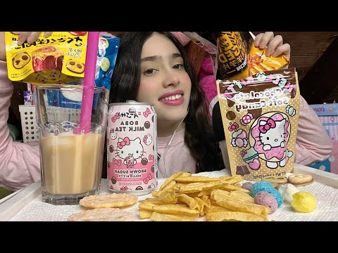 ASMR - COMIENDO GOLOSINAS KAWAII - MI PRIMER MUKBANG…. No pude termínalo 😔