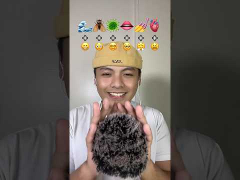 emoji challenge with facial expressions 🎭 #asmr #sleep #asmrvideo #shorts