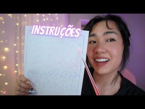 ASMR | Siga Minhas Instruções (COMANDOS com Voz Suave e Tracing)