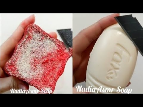 Dry Soap carving ASMR\ relaxing sounds\ No talking. Satisfying ASMR video\ Cutting soap