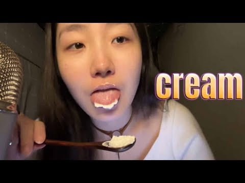 ”KC Sleeping Aid” eats cream🍦funny and good sleep🌙💤 #acmp #asmr