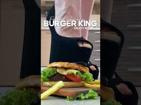 Pea vs. Burger King! High Heels Crushing Food! Oddly Satisfying! ASMR