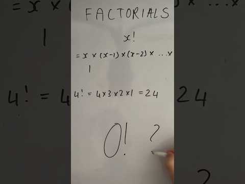 (ASMR) Why 0 Factorial is 1 #Shorts