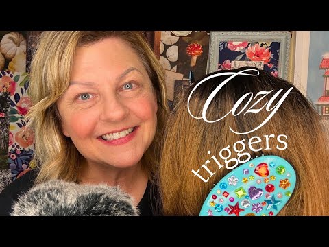 ASMR | Cozy Triggers for Sleep & Relaxing | Drawing on You, Coaster, Mouth Sounds, Hair & Plucking 💗