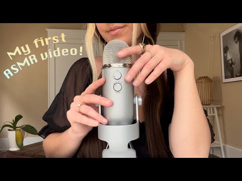 My first ASMR video! Whispering, tapping, finger fluttering ❣️