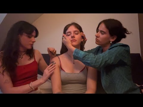 ASMR Hair, Face, Shoulder Relaxation 🦋