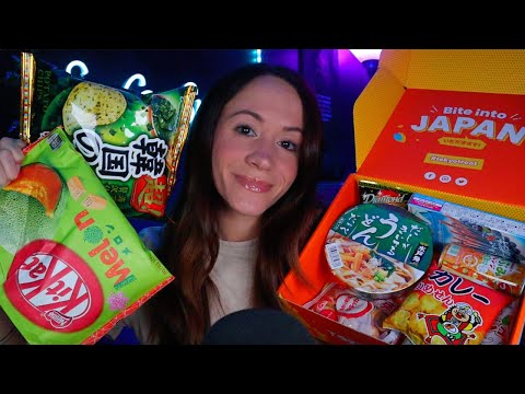 ASMR / Trying Tokyo Treat (march themed box)